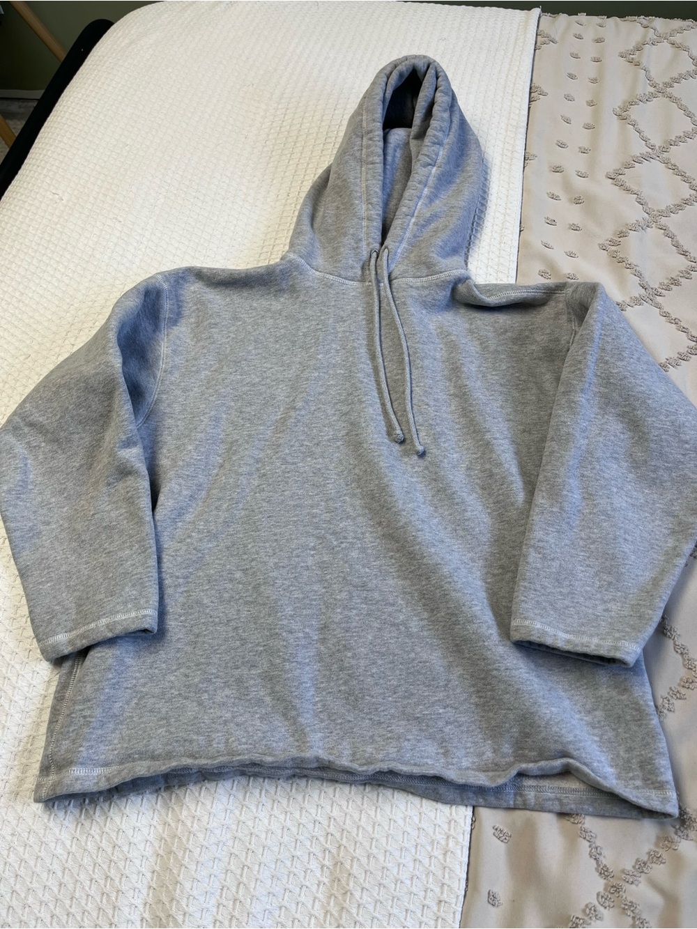 TNA Cozy Fleece Hoodie in Heather Gray
